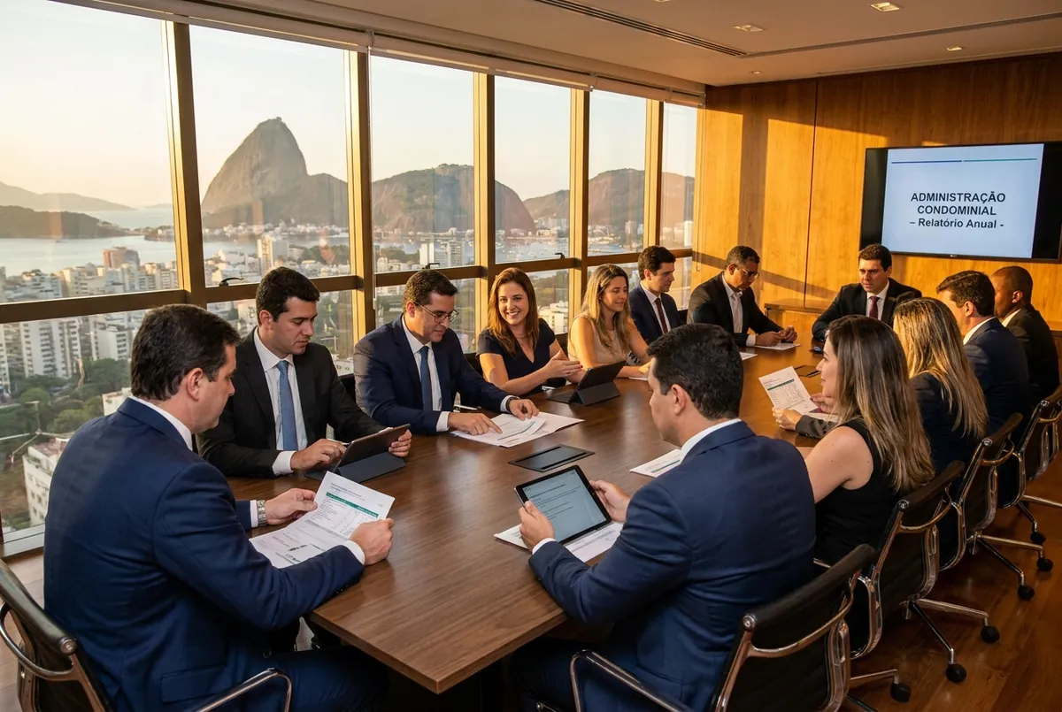 Reunião de administração condominial
